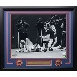 Lawrence Taylor Signed New York Giants 22x27 Custom Framed Photo Display (JSA COA)