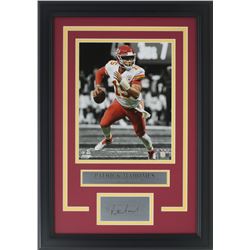 Patricks Mahomes Kansas City Chiefs 11x18 Custom Framed Photo Display
