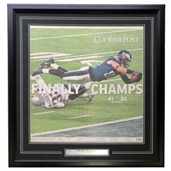 Philadelphia Eagles Super Bowl 52 18x30 Custom Framed Newspaper Page Display