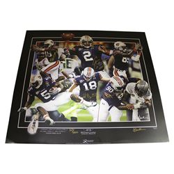 Cam Newton, Kodi Burns, Wes Byrum  Nick Fairley Team-Signed LE "All In" 24x27.25 Poster (Sports Coll