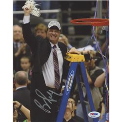 Bill Self Signed "Kansas Jayhawks Championship" 8x10 Photo (PSA COA)