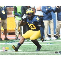 Devin Bush Jr. Signed Michigan Wolverines 16x20 Photo Inscribed "Go Blue" (Radtke COA)