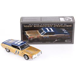 Mario Andretti Signed NASCAR #11 1968 Mercury Cyclone 1:24 Premium Diecast Car (PA COA)