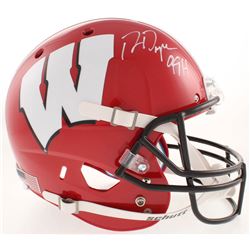 Ron Dayne Signed Wisconsin Badgers Full-Size Helmet Inscribed "99 H" (Schwartz COA)
