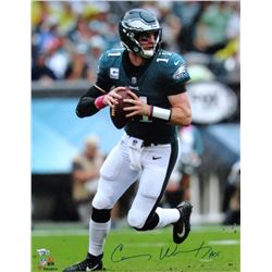 Carson Wentz Signed Philadelphia Eagles 16x20 Photo INscribed "AO1" (Fanatics Hologram)