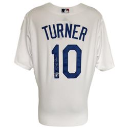 Justin Turner Signed Dodgers Majestic Jersey (SI Hologram  Beckett COA)