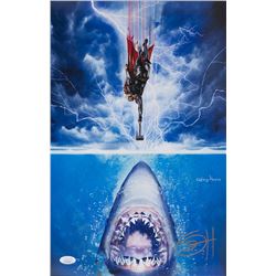 Greg Horn Signed "Thor vs Jaws " 11x17 Lithograph (JSA COA)