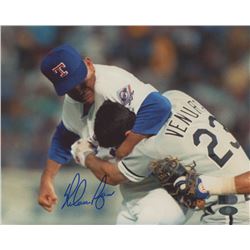 Nolan Ryan Signed Texas Rangers 8x10 Photo (AIV COA  Ryan Hologram)