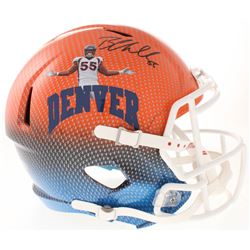 Bradley Chubb Signed Denver Broncos Full-Size Speed Hydro Dipped Helmet (Beckett COA)
