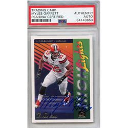 Myles Garrett Signed 2018 Donruss Highlights #10 (PSA Encapsulated)