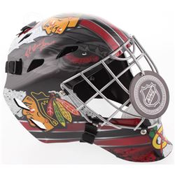 Ed Belfour Signed Chicago Blackhawks Full-Size Hockey Goalie Helmet (Schwartz COA)