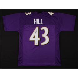 Justice Hill Signed Baltimore Ravens Jersey (Beckett COA)