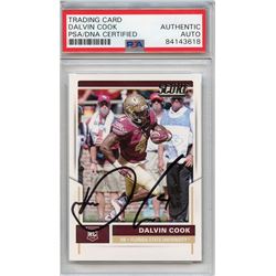 Dalvin Cook Signed 2017 Score #427 RC (PSA Encapsulated)