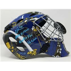 Jordan Binnington Signed St. Louis Blues Limited Edition Full Size Goalie Mask Inscribed "2019 SC Ch