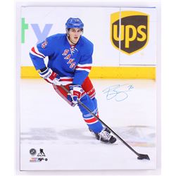 Brady Skjei Signed New York Rangers 20x24 Photo on Canvas (Steiner Hologram)