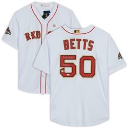 Mookie Betts Signed Boston Red Sox Jersey Inscribed "18 WS Champs" (Fanatics Hologram  MLB Hologram)