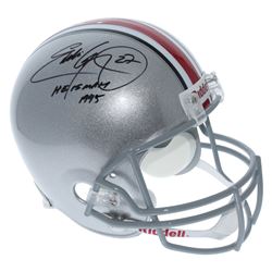Eddie George Signed Ohio State Buckeyes Full-Size Helmet Inscribed "Heisman 1995" (JSA COA)