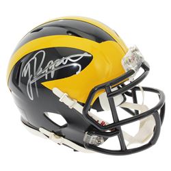 Jabrill Peppers Signed Michigan Wolverines Speed Mini Helmet (JSA Hologram)