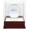 Image 1 : Magic Johnson Signed Lead Crystal Basketball with Display Case (PSA COA)
