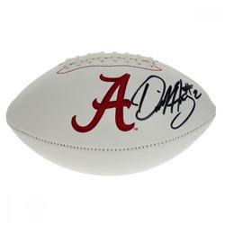 Derrick Henry Signed Alabama Crimson Tide Logo Football (JSA COA)