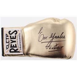 Erik Morales Signed Vintage Leather Reyes Boxing Glove Inscribed "Terrible" (JSA COA)
