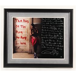 Roy Jones Jr. Signed 22x26 Custom Framed Photo Display with Extensive Story Inscription (Steiner COA