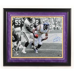 LaDainian Tomlinson Signed San Diego Chargers 22x26 Custom Framed Photo Display Inscribed "First NFL