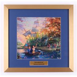 Thomas Kinkade Walt Disney's "Pocahontas" 17.5x18 Custom Framed Print