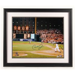 Cal Ripken Jr. Signed Baltimore Orioles "2131 Shot" 22x26 Custom Framed Photo Display (Steiner COA  