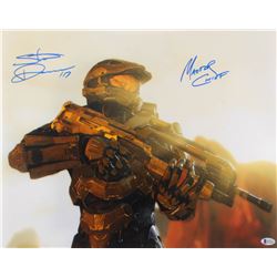 Steve Downes Signed "Halo" 16x20 Photo Inscribed "Master Chief" (Beckett COA)