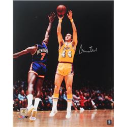 Jerry West Signed Lost Angeles Lakers 16x20 Photo (PSA COA)