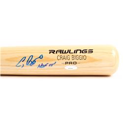 Craig Biggio Signed Rawlings Pro Custom Engraved Baseball Bat Inscribed "HOF 15" (TriStar Hologram)