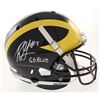Image 1 : Rashan Gary Signed Michigan Wolverines Full-Size Helmet Inscribed "Go Blue" (Radtke COA)