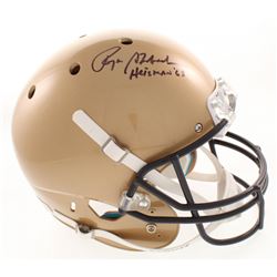 Roger Staubach Signed Navy Midshipmen Full-Size Helmet Inscribed "Heisman '63" (Radtke COA)
