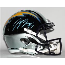 Joey Bosa Signed Los Angeles Chargers Full-Size Chrome Speed Helmet (JSA COA)