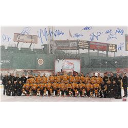 Boston Bruins "2010 Winter Classic" 18x30 Photo Signed by (11) with Zdeno Chara, Patrice Bergeron, M