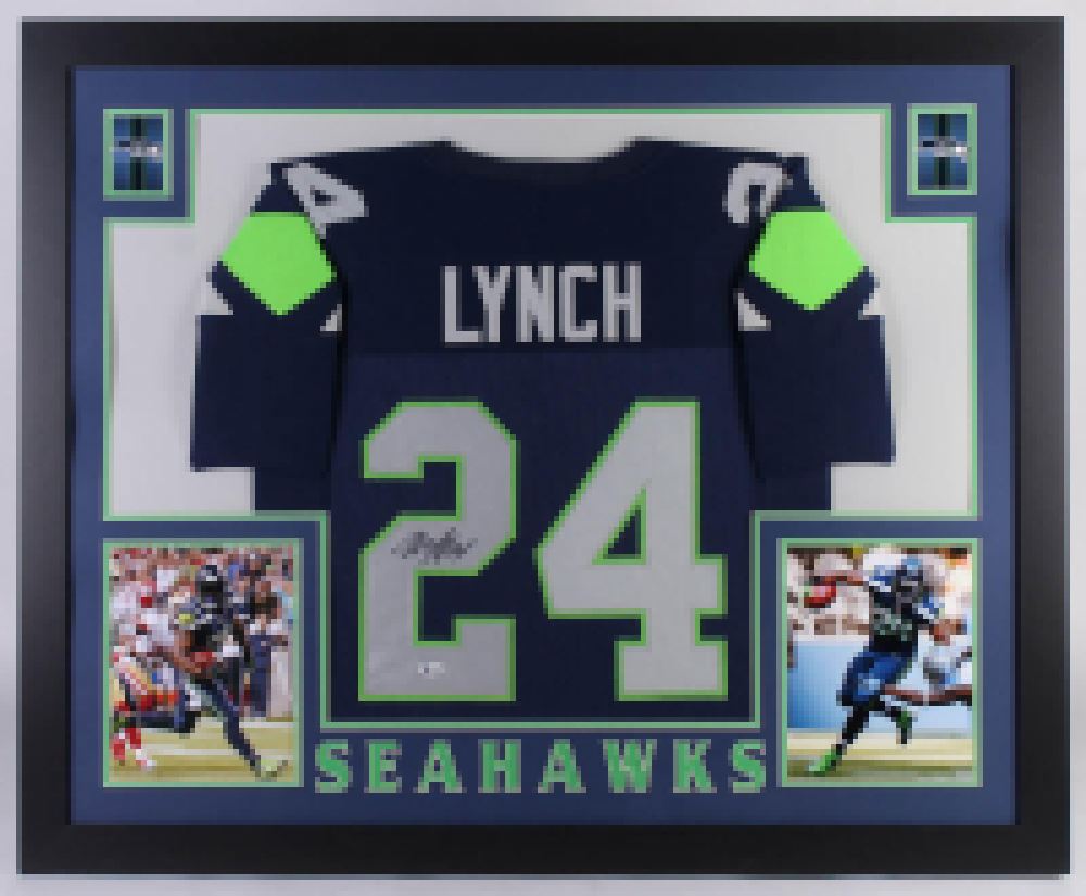 marshawn lynch autographed jersey