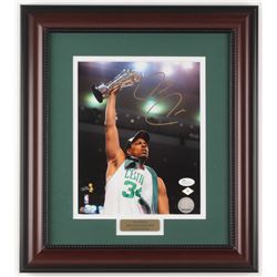 Paul Pierce Signed Boston Celtics "NBA Finals" 14.75x16.5 Custom Framed Photo Display (JSA COA)