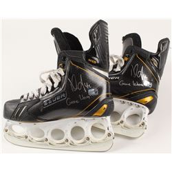 Dennis Seidenberg Signed Pair of Game-Used Boston Bruins Hockey Skates (Seidenberg COA)