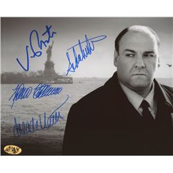 "The Sopranos" 8x10 Photo Cast-Signed by (4) with Aida Turturro, Drea de Matteo, Vincent Pastore,  F