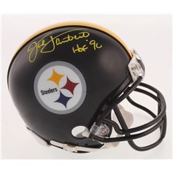 Jack Lambert Signed Pittsburgh Steelers Mini Helmet Inscribed "HOF '90" (Beckett COA)