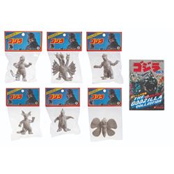 Bandai & Yutaka TOHO GODZILLA KAIJU Boxed Mini Vinyl Figure Set Lot