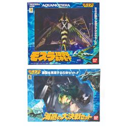 Bandai AQUA MOTHRA & MOTHRA II 5-Vinyl Figures Boxed Lot