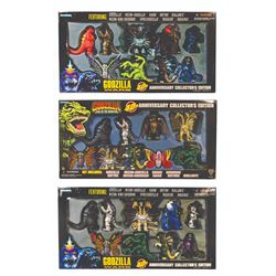 Trendmasters 40th Anniversary GODZILLA KAIJU COLLECTION 3 Boxed Sets Lot