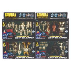 Trendmasters SUPERCHARGED GODZILLA and TOHO KAIJU Power Up Boxed Sets Lot of 4