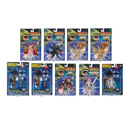 Trendmasters GODZILLA KAIJU COLLECTION Carded Bendable Figures Lot of 9