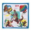 Image 1 : 1970s GODZILLA "Kaiju Cutaway" Handkerchief