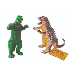 Ben Cooper - GLI Toy Co. GODZILLA Rubber Figure Lot of 2
