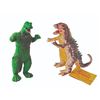 Image 1 : Ben Cooper - GLI Toy Co. GODZILLA Rubber Figure Lot of 2