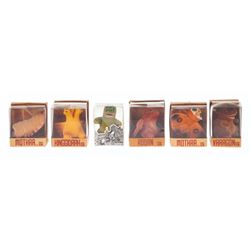 Bandai "Felt Mascot Collection" GODZILLA KAIJU Boxed Set of 6